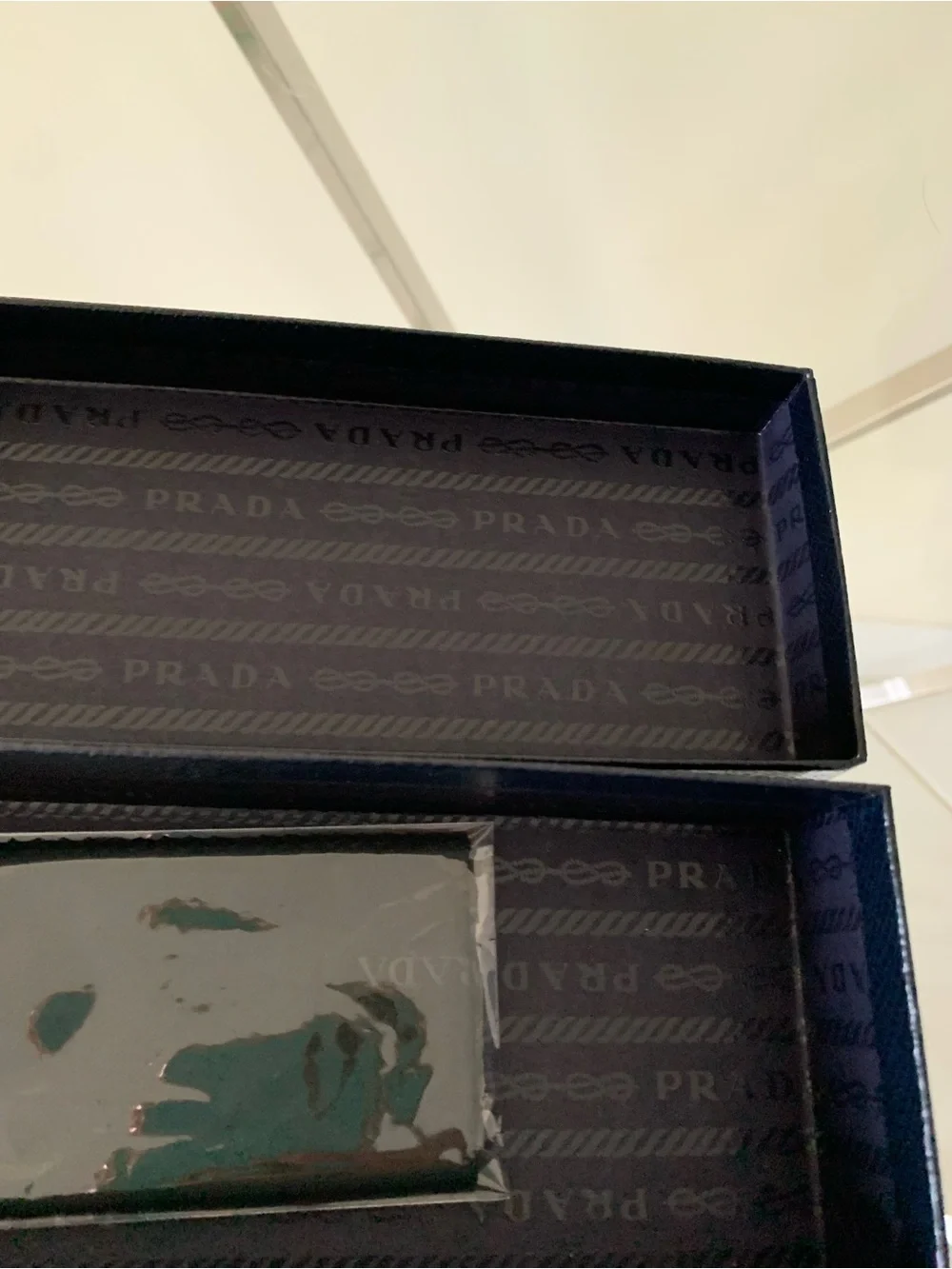 Prada eyeglass box and cleaning cloth